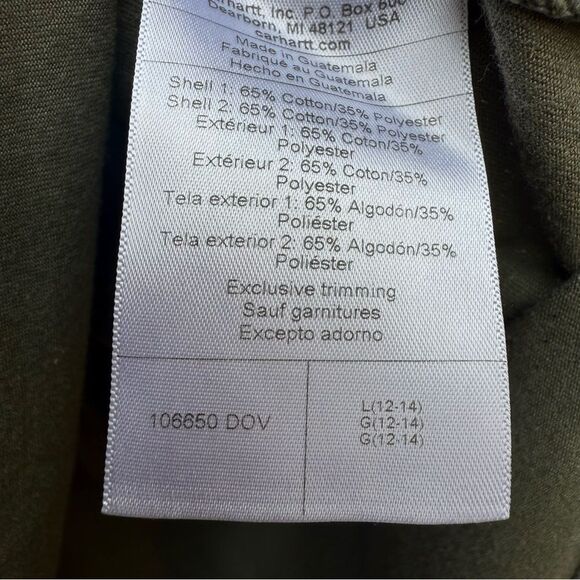 Carhartt Olive Tee Women's Large 12 - 14 T-shirt Layering Outdoor - Picture 5 of 6